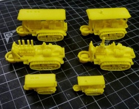1-100 holt 75 & 120 tractors - wargaming3d miniature wargamming 3d print model - Mito3D