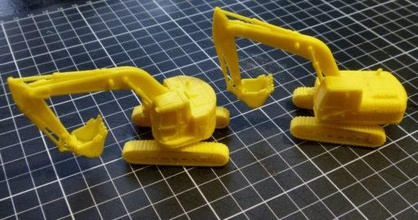 1-100 hydraulic excavator 320d & 321c lcr - wargaming3d miniature wargamming 3d print model - Mito3D