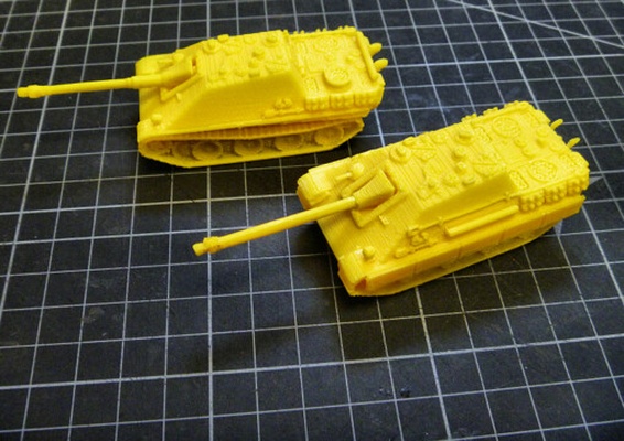 1-100 jagdpanther - wargaming3d 1 100 15mm 1939-1945 ww2 3d printables germany miniature wargamming 3d print model - Mito3D