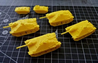 1-100 jagdpanzer 38 & flammpanzer hetzer - wargaming3d miniature wargamming 3d print model - Mito3D