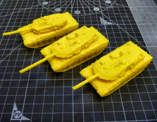 1 100 léopard 2a4 2a5 2a6 wargaming3d miniature wargaming 3D print model - Mito3D