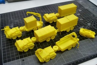 1-100 mk48 dragon wagon lvs mk14 & mk17 trailers - wargaming3d miniature wargamming 3d print model - Mito3D