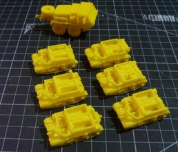 1-100 universal carrier late wasp ii & iic - wargaming3d miniature wargamming 3d print model - Mito3D