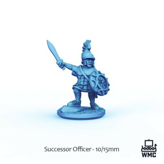 10-15mm successor officer - wargaming3d adlg ancients dba seleucids successors warmaster miniature wargamming 3d print model - Mito3D