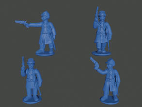 10 15mm coronel Joshua camareiro acw brinde wargaming3d miniatura jogos guerra Marcação americano Civil 3d print model - Mito3D