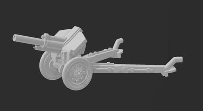122mm m1938 m30 howitzer - wargaming3d 28mm miniature standard divisional entire war used extensively post options common wheel improved scaled 1 100th but print very nicely smaller scales resin printer 3d print model - Mito3D