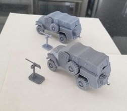 15 ta blindado camión 28mm wargaming3d miniatura 3d print model - Mito3D