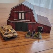 15mm cold war rural us - farm barn wargaming3d miniature wargamming 3d print model - Mito3D