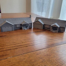 15mm cold war rural us - town houses wargaming3d miniature wargamming 3d print model - Mito3D