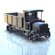 1915 daimler b-type lorry 1 - wargaming3d miniature wargamming Architecture, bolt action, building, décor, Flames of War, modern, ruins, scenery, tabletop, terrain, warhammer 3d print model - Mito3D
