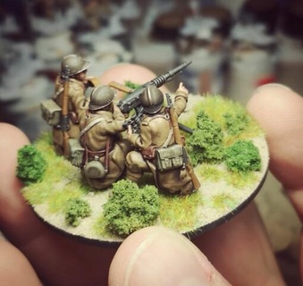 1940 28mm french hmg hotchkiss 14 - wargaming3d Categories: 1:56 / 28mm, 1939-1945: WWII WW2, 3D PRINTABLES, France 1 56 franc france support miniature wargamming 3d print model - Mito3D