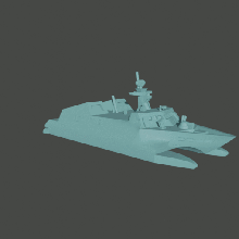 1 1250 chinese type 22 missile boat ms-plan-1 - wargaming3d miniature wargamming 3d print model - Mito3D