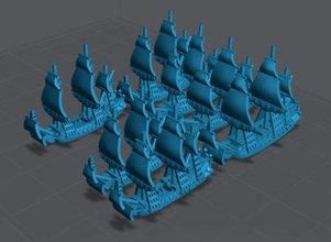 1 2400 olandese flotta impostato anglo dutch guerre 7 Modelli + miscelatore personalizzare File wargaming3d miniatura wargaming 3d print model - Mito3D