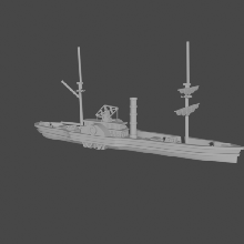 1 285 CSS Jamestown 1853 wargaming3d Miniatur Wargaming 3d print model - Mito3D