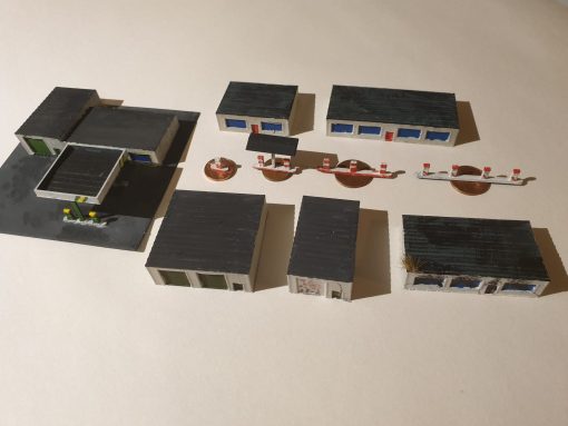 1 300 distributore di benzina - wargaming3d 28mm in miniatura serie parti consentono costruire petrolstation configurazione che si desidera 3D print model - Mito3D