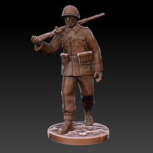 1 35 polish infantryman miniature - wargaming3d 28mm 3d print model - Mito3D