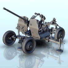 25mm m1940 72 k aa top wargaming3d minyatür savaş oyunları tank 1 56 100 15mm 35 28mm zırhlı araç yıldırım cıvata aksiyon can 3d print model - Mito3D