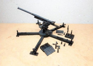 28 mm 1 56 Japón tipo 88 75 aa pistola wargaming3d 28mm miniatura 3d print model - Mito3D