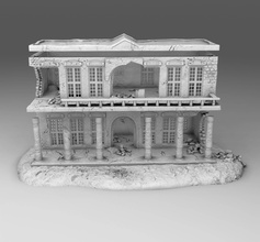 28 mm arabe bâtiment paquet wargaming3d miniature wargaming 1 56 28mm afghanistan 3D modèles Kickstarter moderne ruines paysage studio Grozny terrain ww2 3d print model - Mito3D