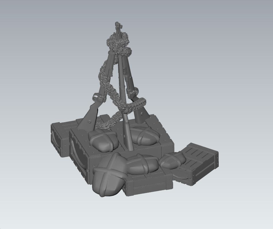28 mm chrismas tree - wargaming3d miniature wargamming 3D print model - Mito3D