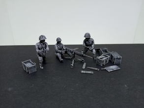 28 mm japan type 92 mmg crew - wargaming3d miniature wargamming : 1:56 / 28mm, IJA, IJN, Japan, MMG, Pacific Theatre, studio grozny, 9, Type 92, ww2 3d print model - Mito3D