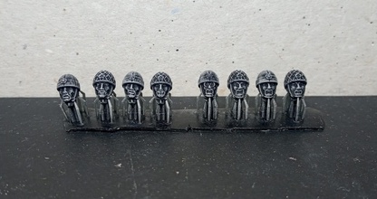 28 mm japanese army paratroopers heads set - wargaming3d miniature wargamming 1:56 / 28mm, army, head, Heads, IJA, infantry, Japan, Pacific Theatre, paratrooper, studio grozny, ww2 3d print model - Mito3D
