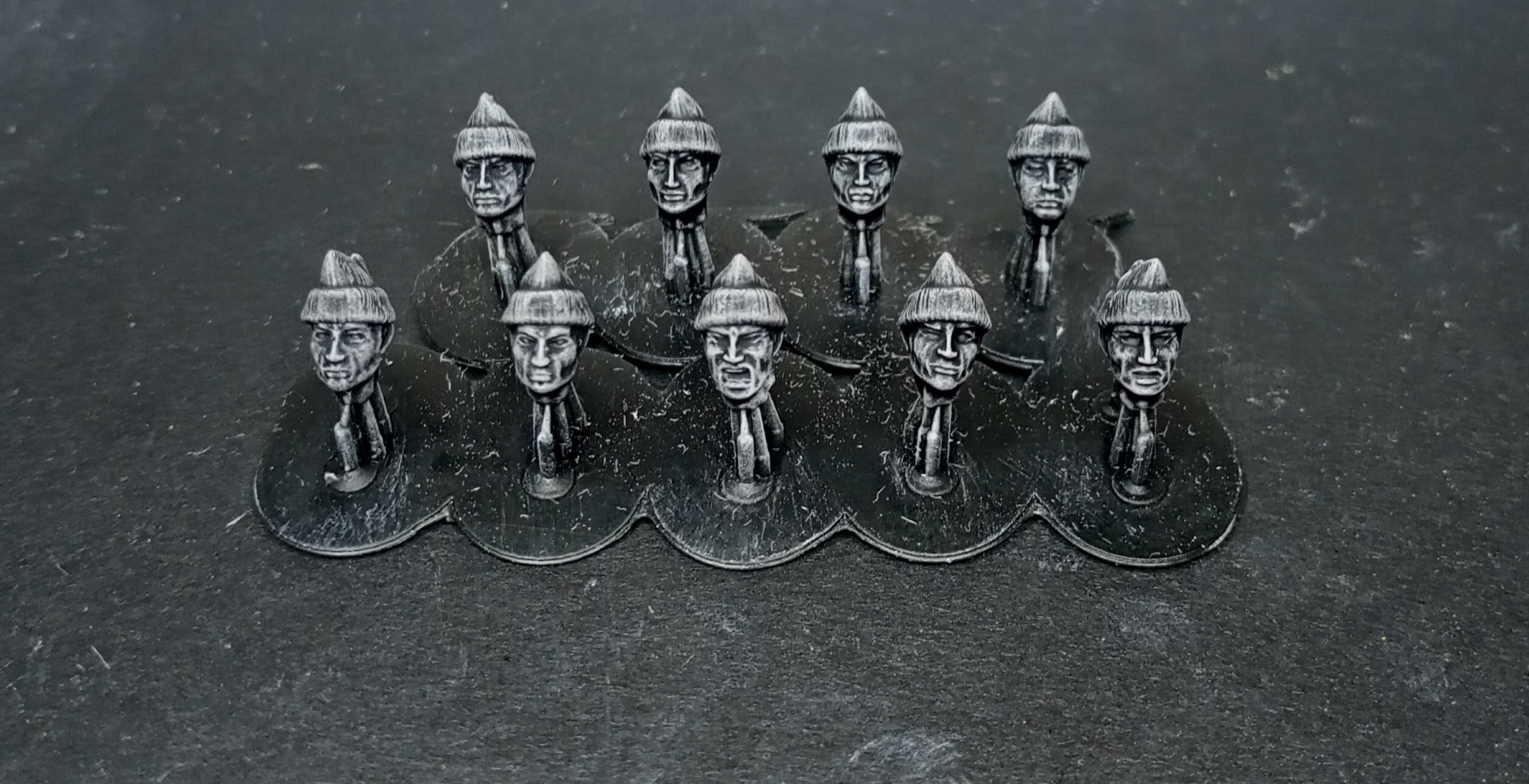 28 mm sas comando lã boné cabeças conjunto wargaming3d miniatura jogos guerra 1 56 28mm 8t 8th exército britânico Comando Comunidade Cabeças infantaria LRDG norma normandia 3D print model - Mito3D