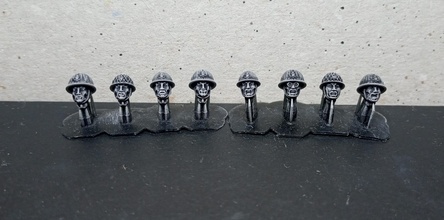 28 mm snlf heads set - wargaming3d miniature wargamming 1:56 / 28mm, mm, head, Heads, infantry, Japan, Pacific Theatre, SNLF, studio grozny, ww2 3d print model - Mito3D