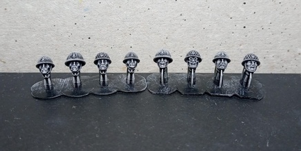28 mm snlf heads set - wargaming3d miniature wargamming 1:56 / 28mm, mm, Heads, infantry, Japan, Pacific Theatre, SNLF, studio grozny, ww2 3d print model - Mito3D