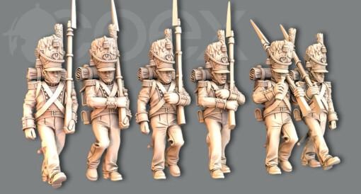 28mm - grenadiers grand duchy warsaw wargaming3d Categories: 1:56 / 28mm, 1700-1900: Horse & Musket, 1789-1815: Napoleonic Wars, DIGITAL STL FILES tag 1 56 miniature wargamming 3d print model - Mito3D
