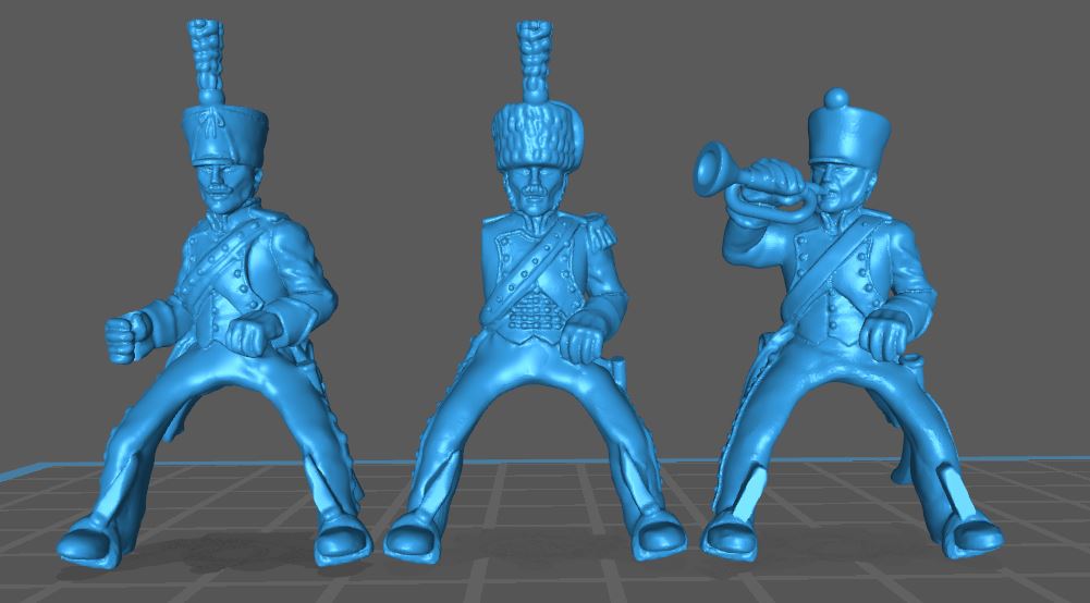 28mm chasseurs chevall campagne uniforme rgt wargaming3d miniature wargaming 1 56 napoléonien 3D print model - Mito3D