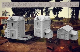 28mm casa wargaming3d miniatura juego guerra 1 56 blocao tornillo acción Edificio miniaturas calabaza paisaje mesa ww2 3d print model - Mito3D