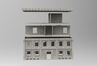 28mm house 1 floor - wargaming3d miniature wargamming Tag: building 3d print model - Mito3D