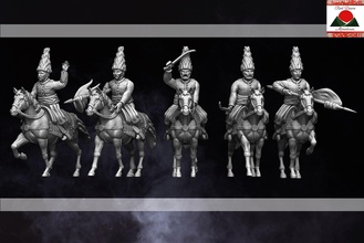 28mm napoleonic persian qajar cavalry - wargaming3d miniature wargamming Tag: Persia 3d print model - Mito3D