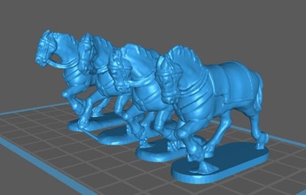 28mm ru co2 russian cuirassier horse 1812 charging - wargaming3d miniature wargamming 1:56 / 28mm, napoleonic 3d print model - Mito3D