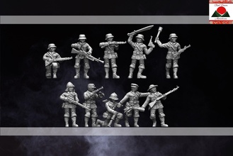 28mm ww2 chinese infantry multipart - wargaming3d miniature wargamming Tag: China 3d print model - Mito3D