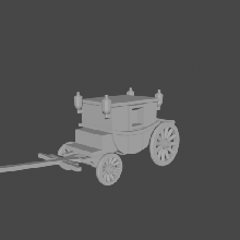 6 15mm Wagen 18th 19th Jahrhundert wargaming3d Miniatur Wargaming Schild Napoleonics 3d print model - Mito3D