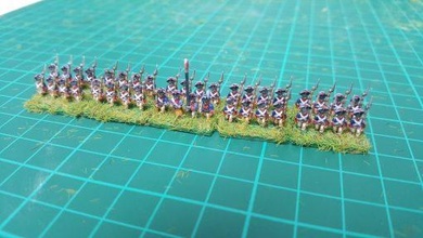 6 15mm prussiano mosqueteiro batalhão 1801 1808 wargaming3d miniatura jogos guerra Marcação napoleônico 3d print model - Mito3D