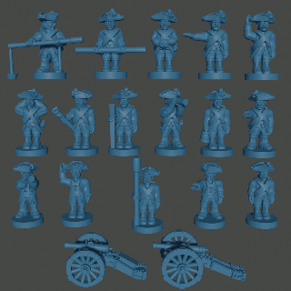 6-15mm prussian syw artillery & crews syw-pr-2 - wargaming3d tag years war miniature wargamming 3d print model - Mito3D