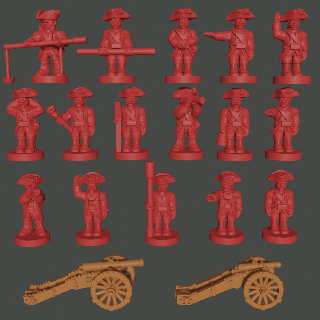 6-15mm russian syw artillery & crew syw-ru2 - wargaming3d tag years war miniature wargamming 3d print model - Mito3D
