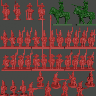 6 15mm russe infanterie robe mousquetaires grenadiers syw ru 5 wargaming3d marque années guerre miniature wargaming 3d print model - Mito3D