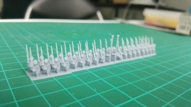 6mm acw regiment sack coats supportless + blender file - wargaming3d 28mm miniature 3d print model - Mito3D