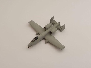 a-10 thunderbolt ii - wargaming3d 28mm miniature stl file 1 100 scale but you can rescale it cc-by-nc-sa license don t sell files 3d print model - Mito3D