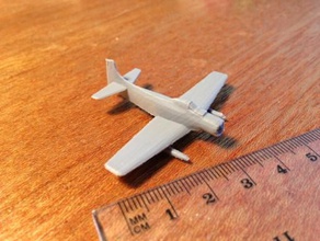 a-1e skyraider - wargaming3d 28mm miniature csar indicatif de sable 3d print model - Mito3D