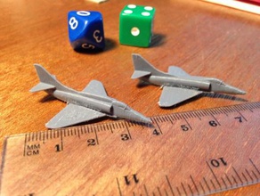 a4e a4m skyhawk - wargaming3d 28mm miniature 3d print model - Mito3D
