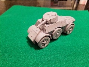 ab 40 43 armoured car - 28mm wargaming3d miniature 3d print model - Mito3D