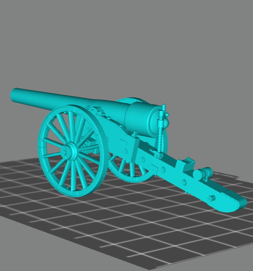 acw 30pdr loro rifle 28mm tarde modelo wargaming3d 1 56 artillería americano civil guerra miniatura juego 3D print model - Mito3D