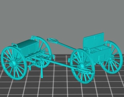acw field artillery limber 28mm - wargaming3d Categories: 1:56 / 28mm, 1861-1865: American Civil War, War DIGITAL STL FILES miniature wargamming 3d print model - Mito3D