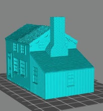 acw fredericksburg innis house - multi scale wargaming3d miniature wargamming : 1:56 / 28mm, 1:100 15mm, 15 mm, ACW, American Civil War, buildings, scenery, terrain 3d print model - Mito3D