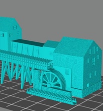 acw fredericksburg watermill - multi scale wargaming3d miniature wargamming : 1:56 / 28mm, 1:100 15mm, ACW, American Civil War, buildings, scenery 3d print model - Mito3D